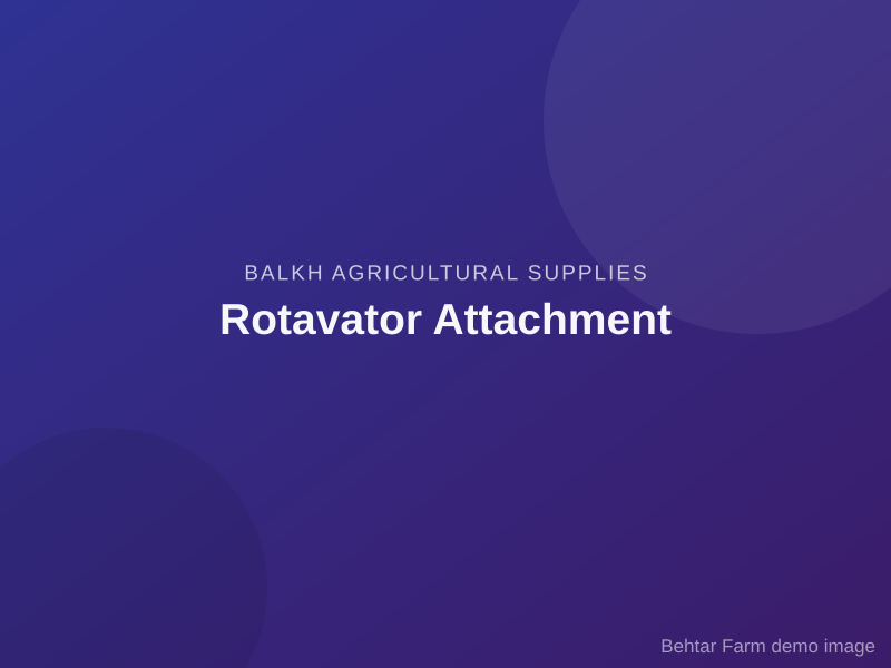 Rotavator Attachment